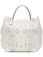 Ermanno Scervino Cutwork Tote Bag - White