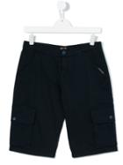 Roberto Cavalli Kids - Cargo Shorts - Kids - Cotton/spandex/elastane - 14 Yrs, Blue