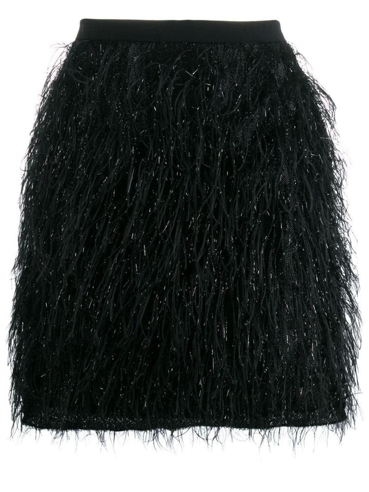 Federica Tosi Fringed Mini Skirt - Black