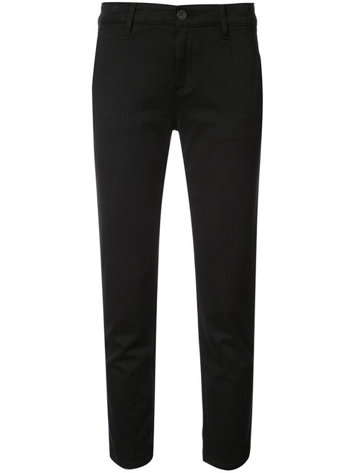 Ag Jeans Caden Skinny Cropped Trousers - Black