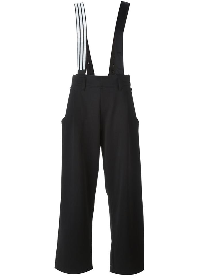 Y-3 Wide Leg Dungarees, Women's, Size: Xs, Black, Polyester/cotton