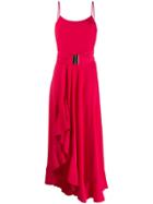 Blanca Flamenco Hem Maxi Dress - Red