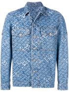 Diesel Jacquard Logo Denim Shirt-jacket - Blue