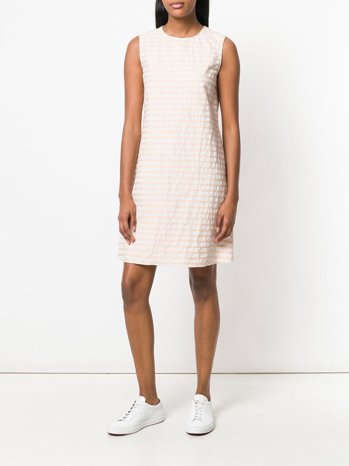 Aspesi Striped Mini Dress - Nude & Neutrals