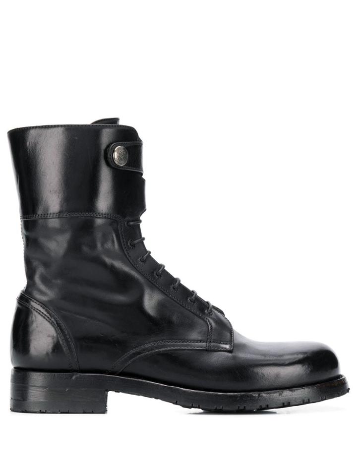 Alberto Fasciani Windy Decorative Button Ankle Boots - Black