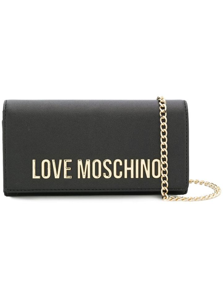 Love Moschino Chain Clutch Bag - Black