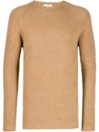 Ma'ry'ya Ribbed Knit Detail Sweater - Neutrals