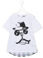 John Galliano Kids Printed T-shirt, Boy's, Size: 10 Yrs, White