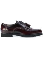 Tod's Fringed Derby Shoes - Brown