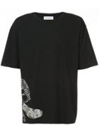 Rochambeau Side Graphic Print T-shirt - Black