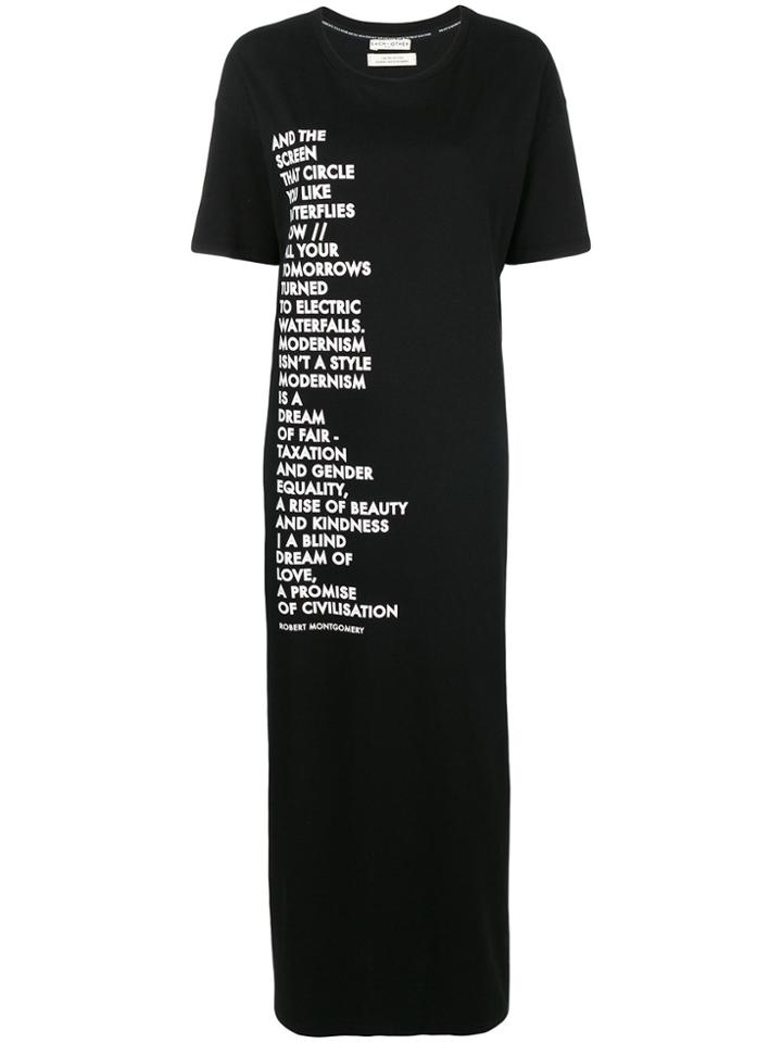 Each X Other Quote T-shirt Dress - Black