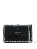 Patrizia Pepe Studded Shoulder Bag - Black