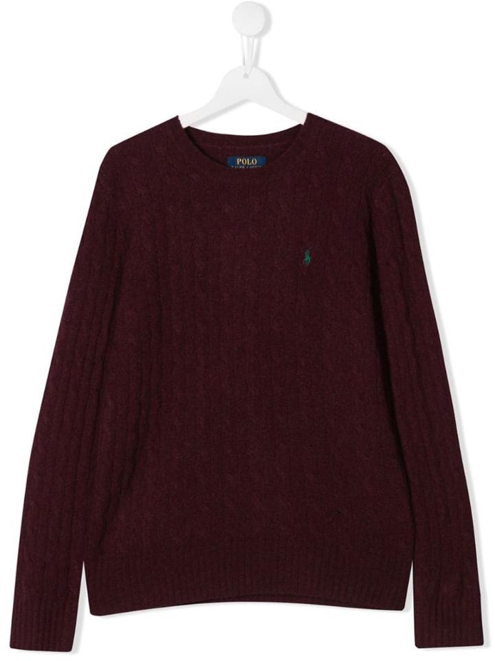 Ralph Lauren Kids Teen Crew Neck Jumper - Red
