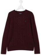 Ralph Lauren Kids Teen Crew Neck Jumper - Red
