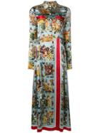 F.r.s For Restless Sleepers Animal Print Shirt Dress - Blue