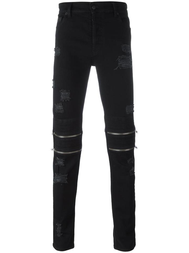 Marcelo Burlon County Of Milan 'lex' Slim Jeans, Men's, Size: 32, Cotton/spandex/elastane/polyester