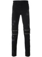 Marcelo Burlon County Of Milan 'lex' Slim Jeans, Men's, Size: 32, Cotton/spandex/elastane/polyester