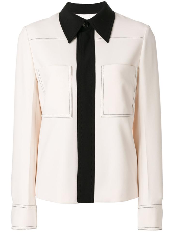 Joseph Contrast Trim Jacket - Nude & Neutrals