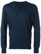 Fay Elbow Patch Jumper - Blue
