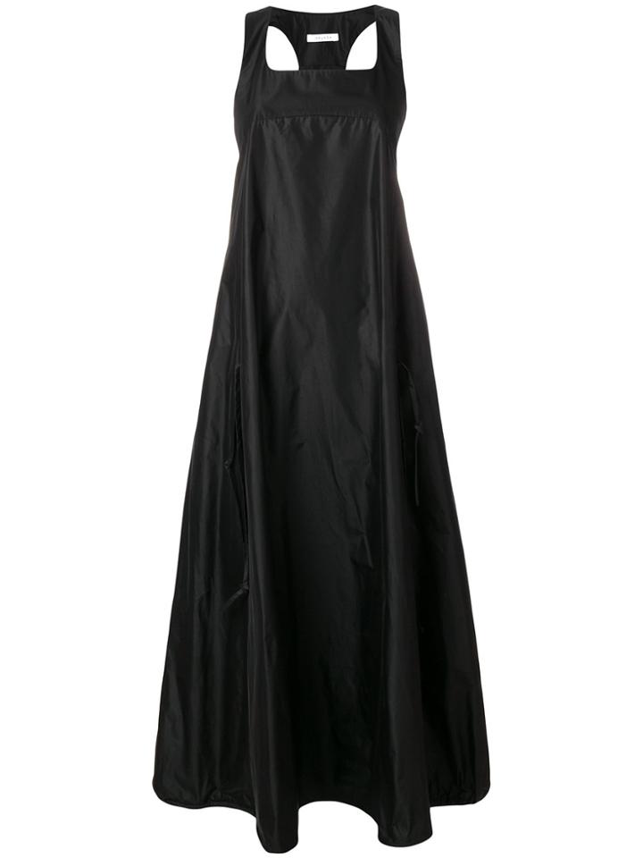 Delada Long Open Back Dress - Black