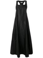 Delada Long Open Back Dress - Black