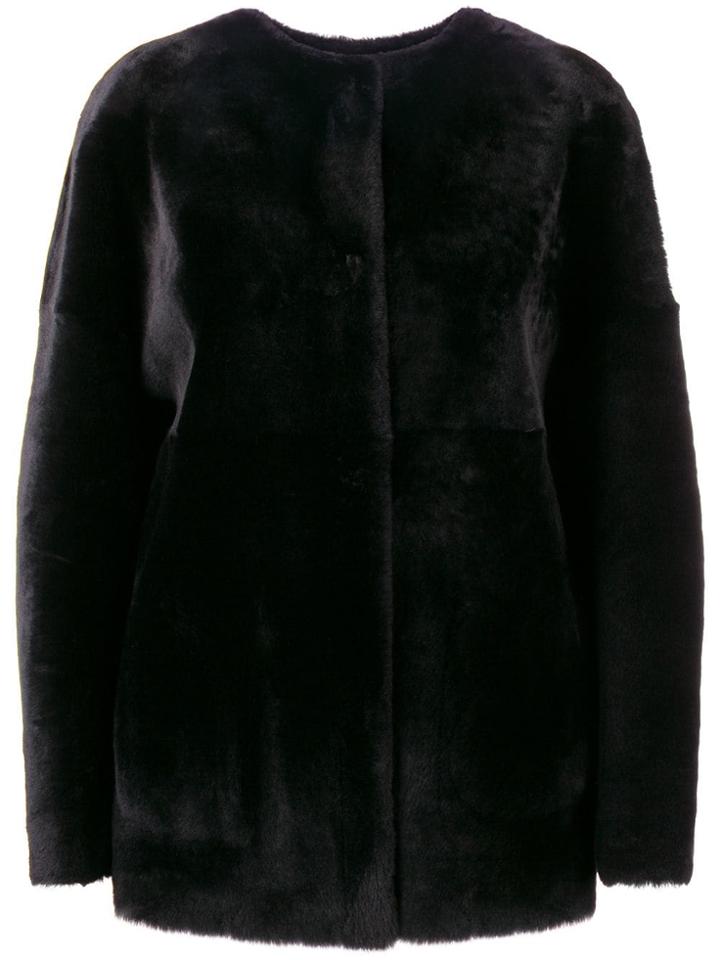 P.a.r.o.s.h. Reversible Shearling Jacket - Black