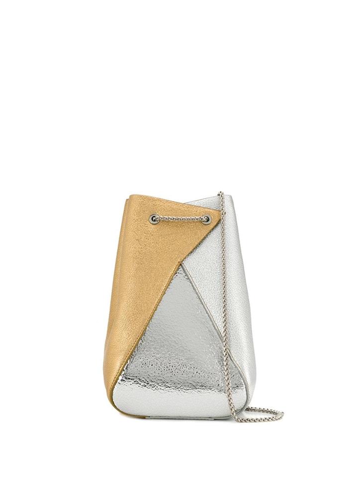 The Volon Mani Bucket Bag - Silver