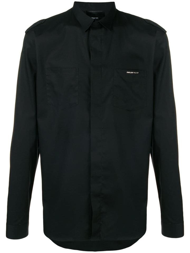 Philipp Plein Logo Detail Shirt - Black