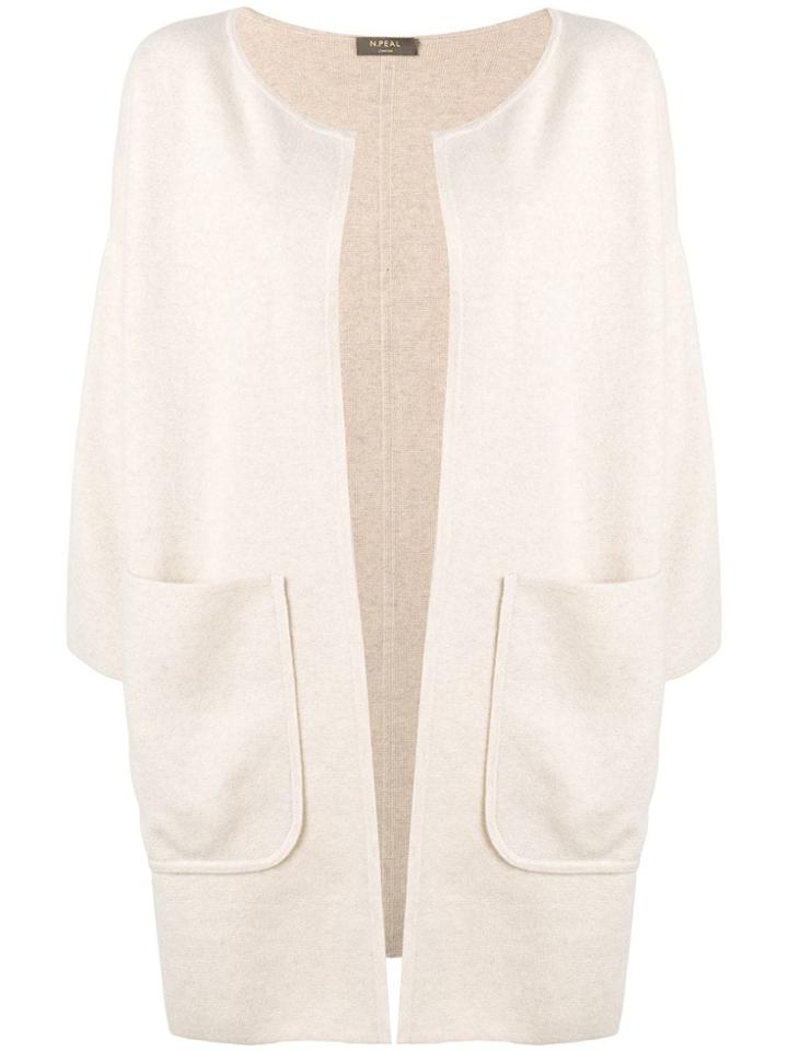 N.peal Open Front Cardicoat - Neutrals