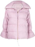 Agnona Puffer Jacket - Pink & Purple