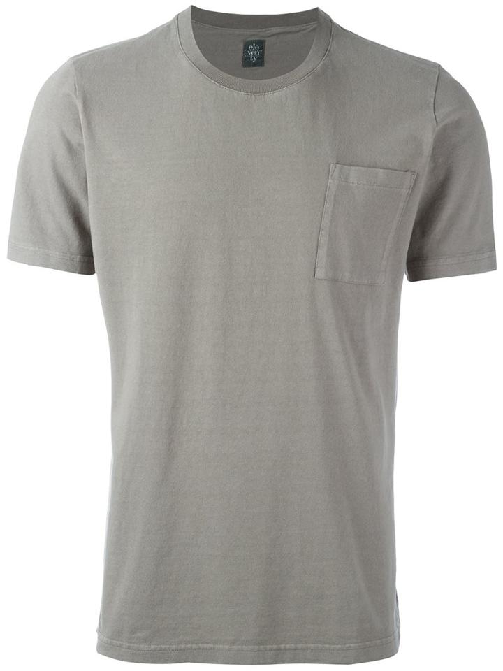 Eleventy Chest Pocket T-shirt, Men's, Size: Xxl, Green, Cotton