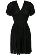 Roberto Cavalli Short Flared Dress - Black