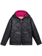 Burberry Reversible Diamond Quilted Hooded Jacket - Black