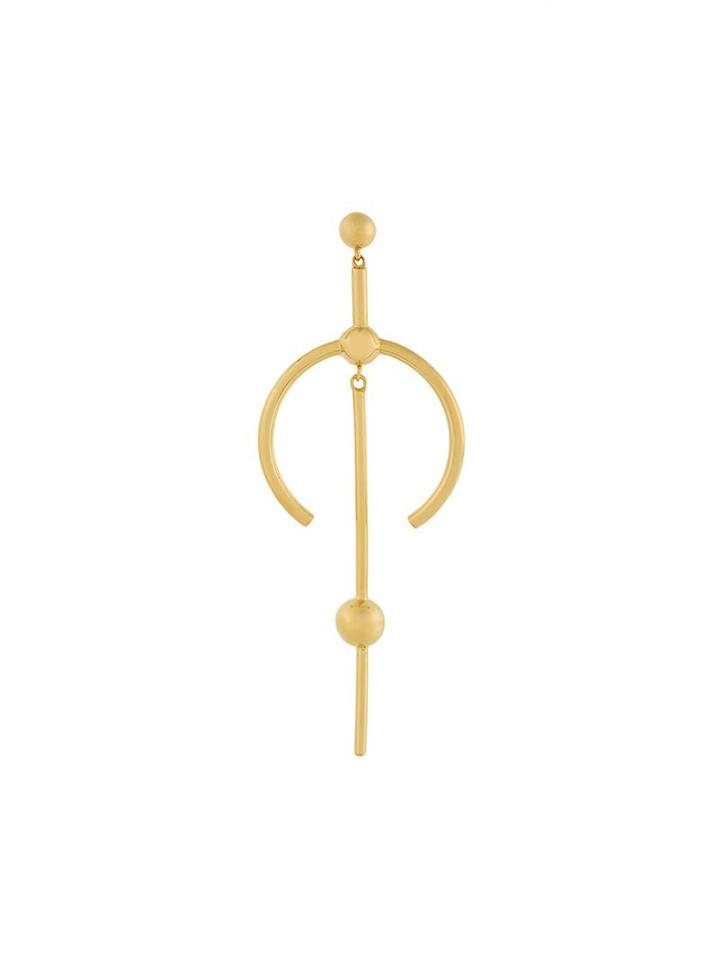 Maria Black 'hydra' Medium Hoop Earring, Women's, Metallic