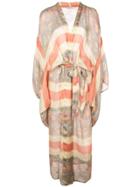 Mes Demoiselles Long Printed Cape - Multicolour