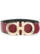Salvatore Ferragamo Double Gancini Bit Belt - Pink & Purple
