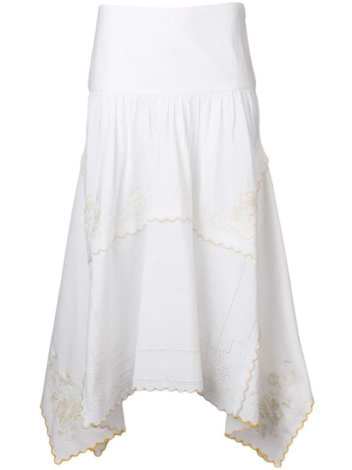 See By Chloé Embroidered Napkin Skirt - White