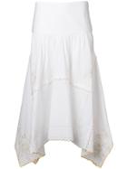 See By Chloé Embroidered Napkin Skirt - White