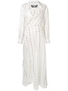 Jacquemus Polka Dot Print Shirt Dress - White