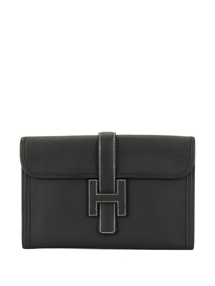 Hermès Pre-owned H Logos Clutch - Black