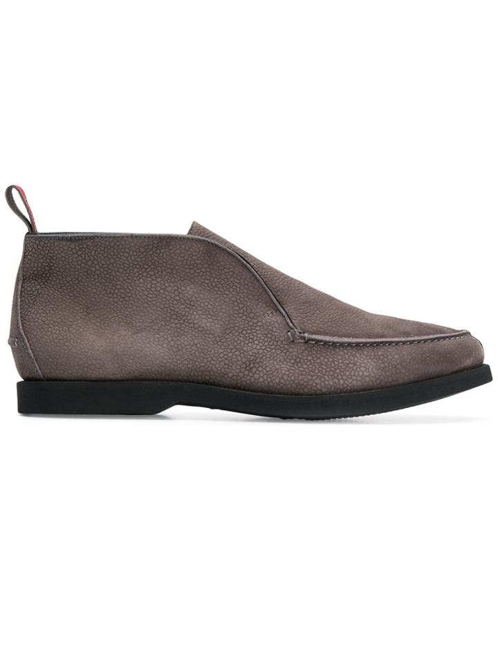 Kiton Mid Top Loafers - Grey