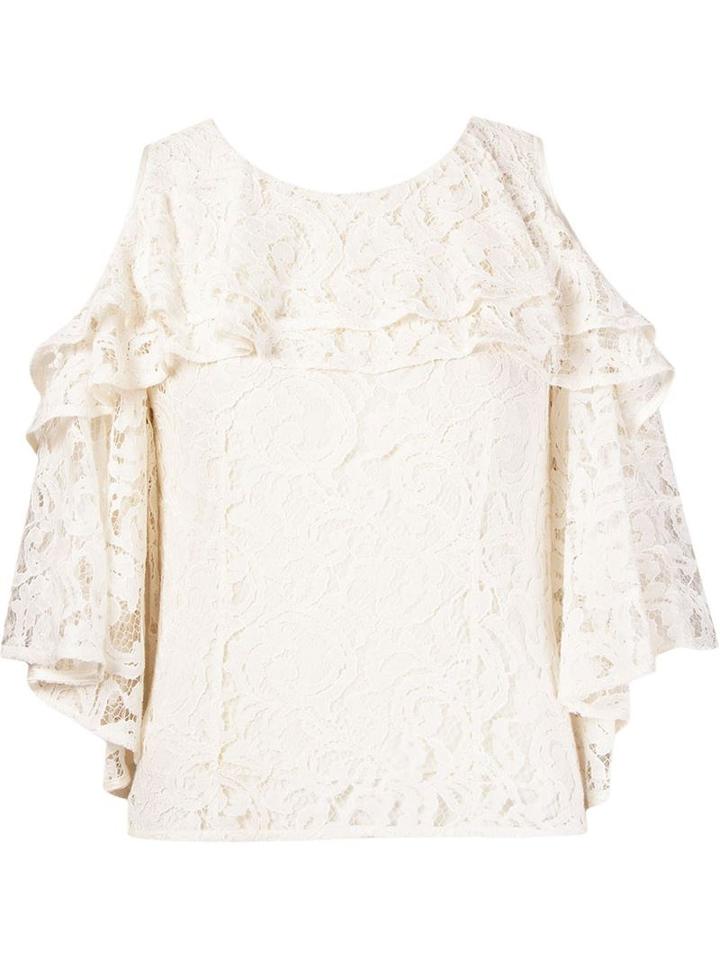 Martha Medeiros 'marescot' Lace Cold Shoulder Blouse