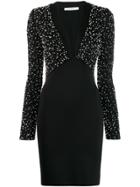 Givenchy Pearl Plunge Mini Dreess - Black