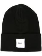 Oamc Brand Patch Knitted Beanie - Black