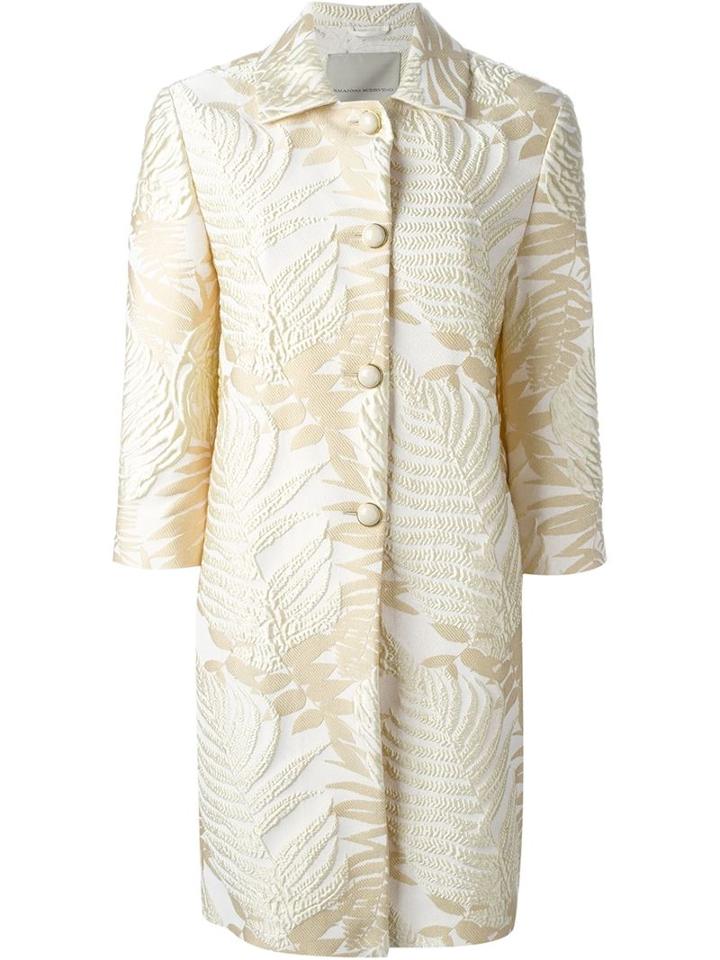 Ermanno Scervino Jacquard Leaf Coat