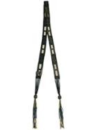 Roberto Cavalli - Embroidered Scarf - Women - Polyamide - One Size, Black, Polyamide