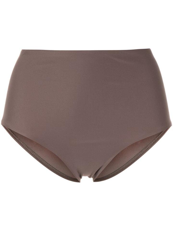 Matteau High-waisted Bikini Bottoms - Brown