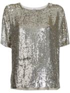 P.a.r.o.s.h. Gughi Sequined Top - Metallic