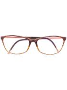 Silhouette Cat Eye Glasses - Brown