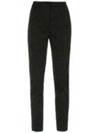 Dolce & Gabbana Floral Brocade Skinny Trousers - Black